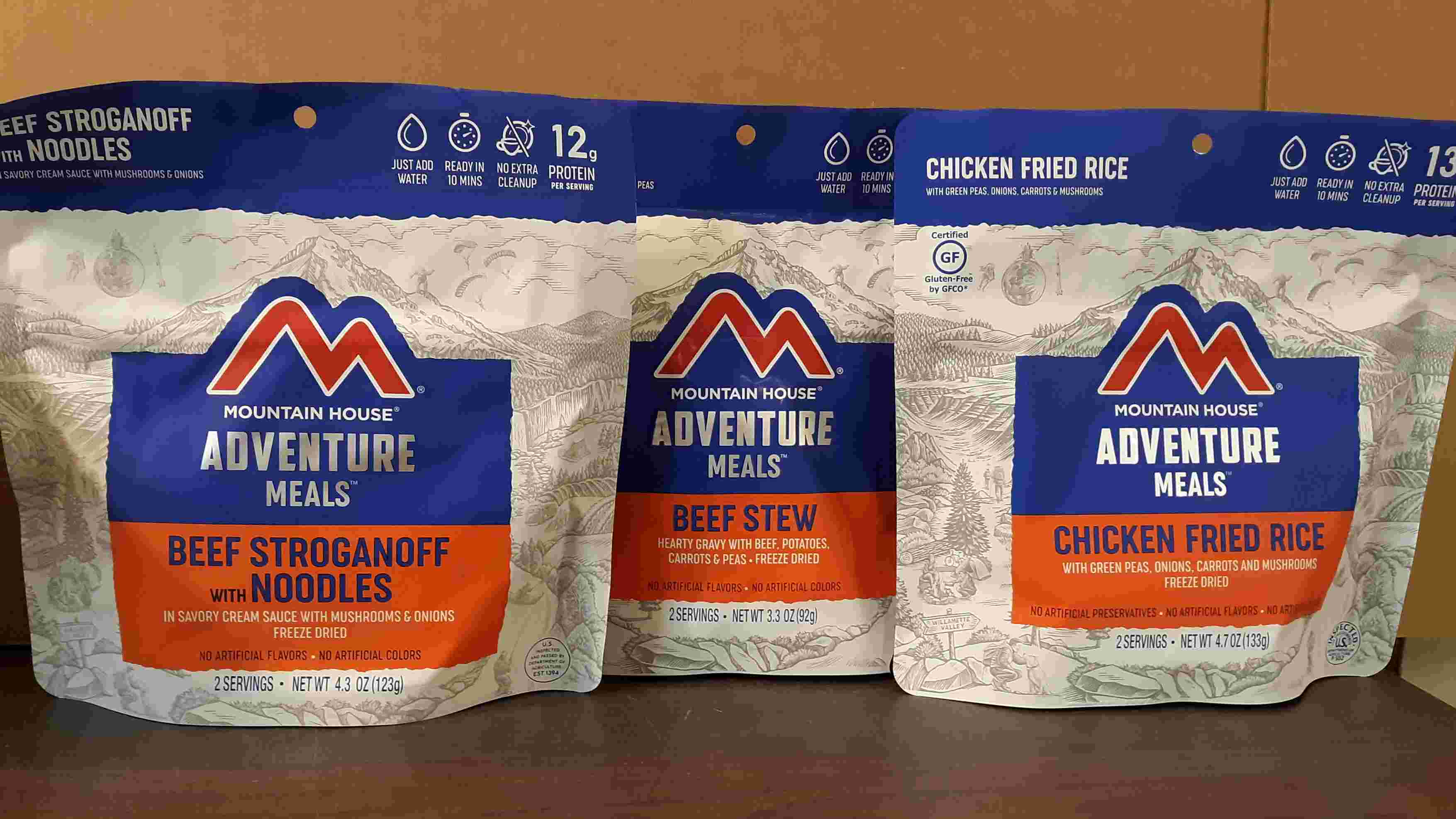 Mountain House Meals Freeze Dried Food Entree Pouches | LDP Camping Foods
